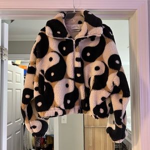 Urban Outfitters Ying Yang Cropped Sweater